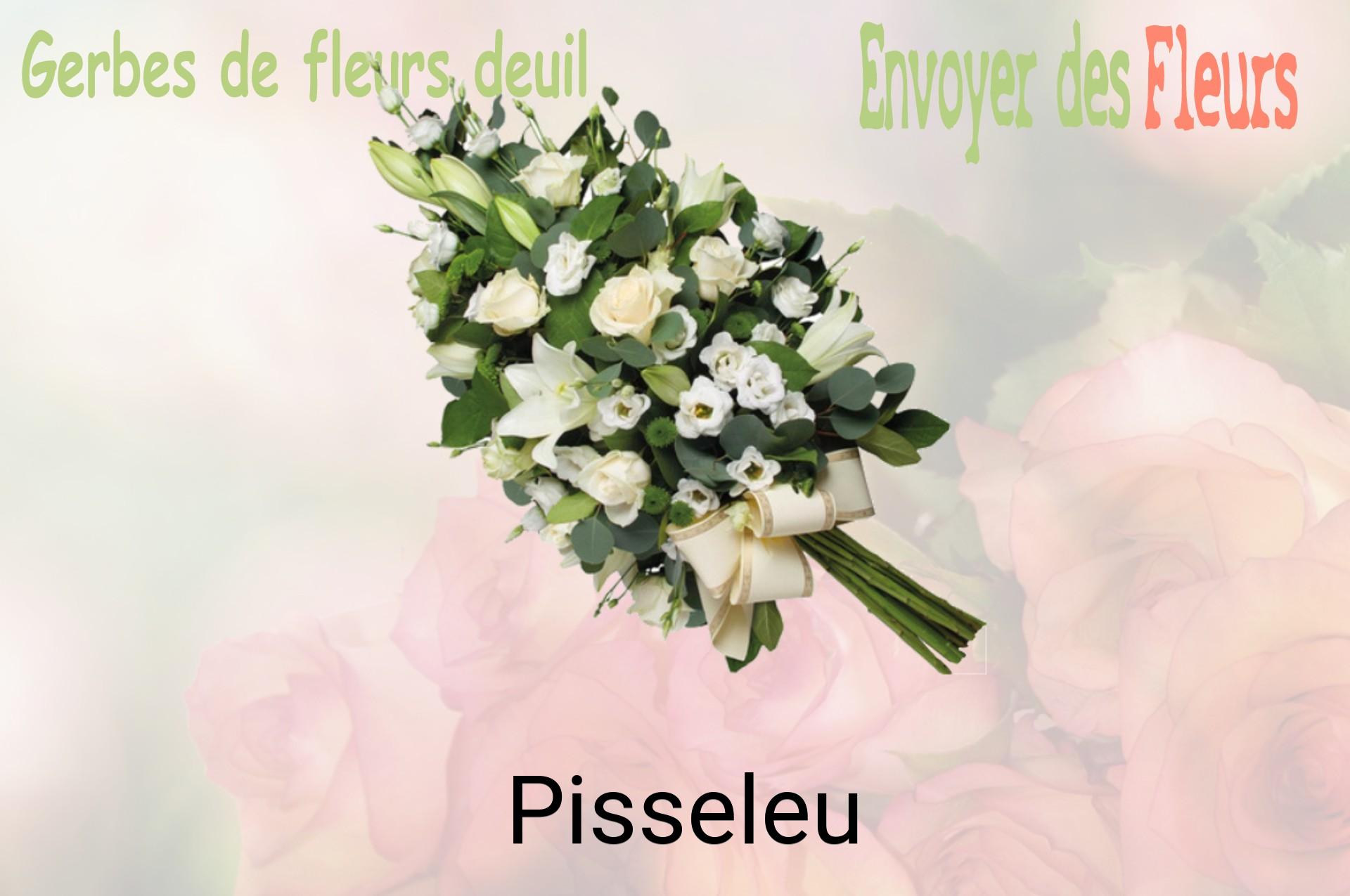 Gerbe de fleurs de deuil livrée à Pisseleu